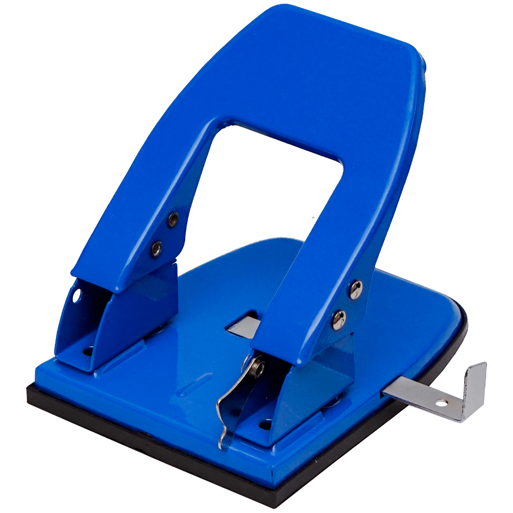 Perforator metalic YZW8260, 30 de coli, cu doua perforatii si indicator ajustabil, 12x11x6 cm